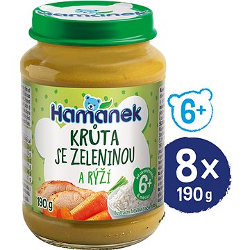 

HAMÁNEK Krůta se zeleninou a rýží 8× 190 g