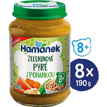 

HAMÁNEK Zeleninové pyré s pohankou 8× 190 g