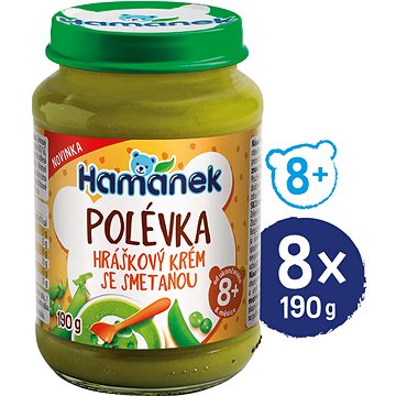 

HAMÁNEK Hráškový krém se smetanou polévka 8× 190 g