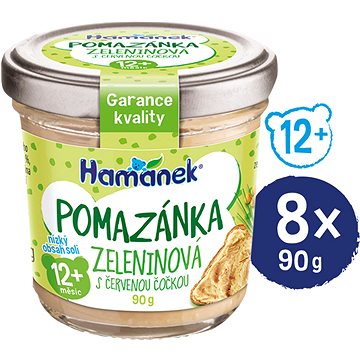 

HAMÁNEK zelenina s červenou čočkou 8× 90 g