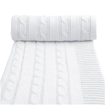 T-TOMI pletená deka Spring White, 80 × 100 cm - Deka