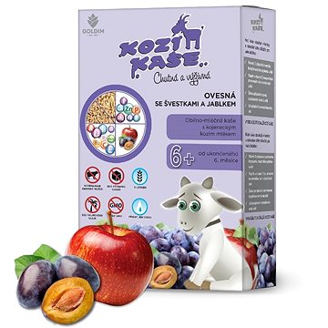 

GOLDIM Kozí kaše ovesná se švestkami a jablkem 225 g