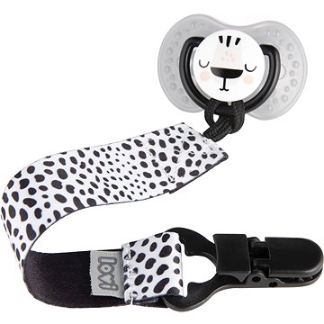 

LOVI Stužka na dudlík s klipem SALT&PEPPER