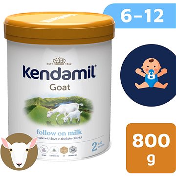 Kendamil Kozí pokračovací mléko 2 DHA+ (800 g) - Kojenecké mléko