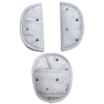 

Dooky chránič pásů Universal Pads Light Grey Crowns