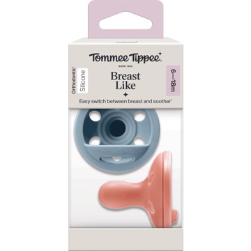 

Tommee Tippee Breast-Like 6 — 18m, 2 ks