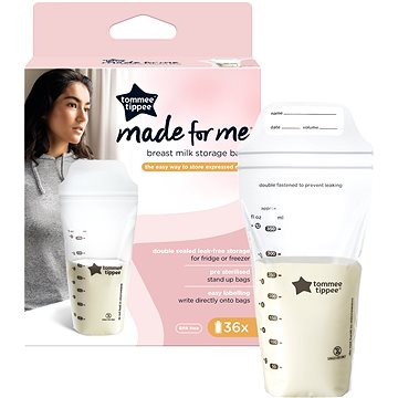 

Tommee Tippee CTN Sáčky na mateřské mléko s dvojitým těsněním, 36 ks
