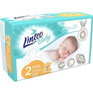 

LINTEO Baby Prémium MINI (3–6 kg) 34 ks