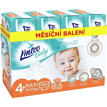 

LINTEO Baby Prémium MAXI+ (10–17 kg) 184 ks
