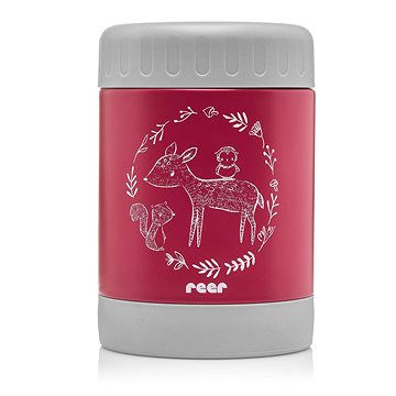 REER Termoska 350 ml široká červená