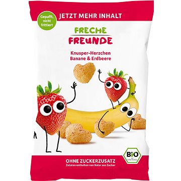 Freche Freunde BIO Křupky Kukuřice, banán a jahoda 30 g - Křupky pro děti