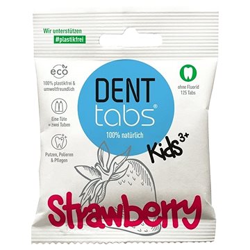 

DentTabs dětská zubní pasta v tabletách bez fluoridu jahoda 125 ks