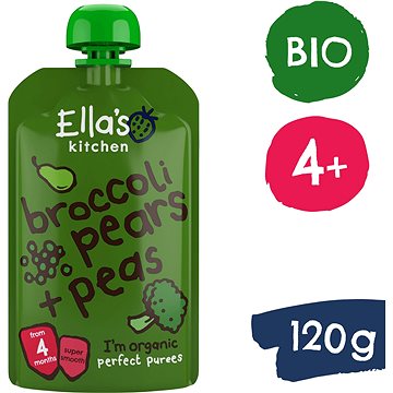 

Ella's Kitchen BIO Hruška, hrášek a brokolice 120 g
