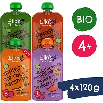 

Ella's Kitchen BIO ovocno-zeleninový mix (4× 120 g)