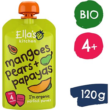 

Ella's Kitchen BIO Mango, hruška a papája 120 g
