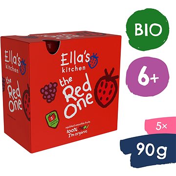 

Ella's Kitchen BIO Red One ovocné pyré s jahodami 5× 90 g