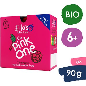

Ella's Kitchen BIO Pink One ovocné smoothie s rebarborou 5× 90 g
