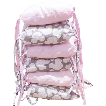 

BabyTýpka polštářkový mantinel - Mickey Pink