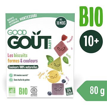 

Good Gout BIO Sušenky barvy & tvary (80 g)