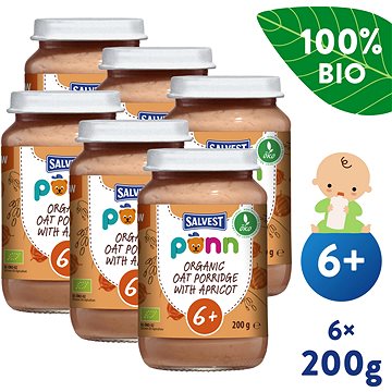 

SALVEST Ponn BIO Meruňky s ovesnými vločkami (6× 200 g)