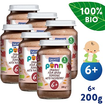 

SALVEST Ponn BIO Maliny s cereáliemi (6× 200 g)