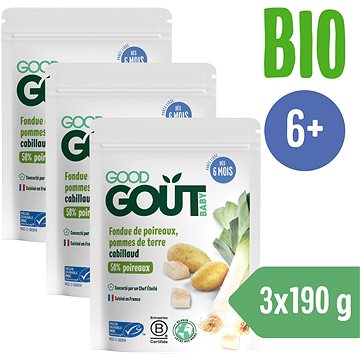 

Good Gout BIO Pórek s brambůrkem a treskou (3× 190 g)