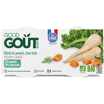 

Good Gout BIO Losos s kapustou a pastinákem (2× 190 g)