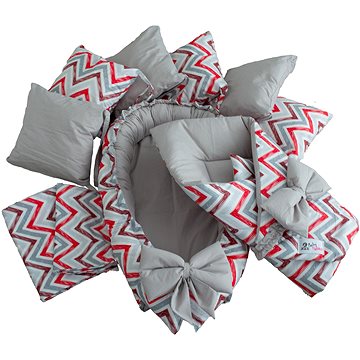 

BabyTýpka sada M - Cikcak Red Grey