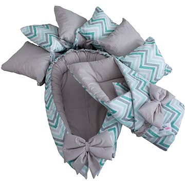 

BabyTýpka sada S - Cikcak Mint Grey