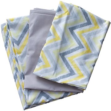 

BabyTýpka 3-dílná sada povlečení - Cikcak Yellow Grey