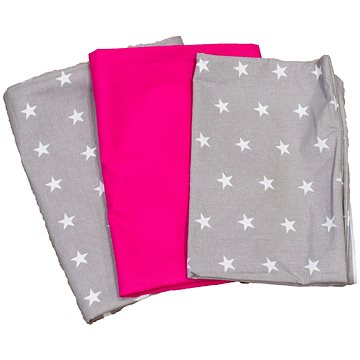 

BabyTýpka 3-dílná sada povlečení - Stars Fuchsie