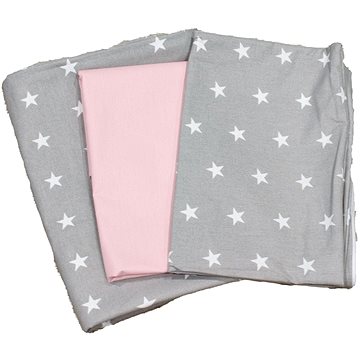 

BabyTýpka 3-dílná sada povlečení - Stars Pink