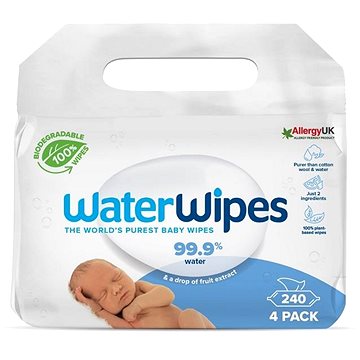 

Waterwipes 100% BIO odbouratené ubrousky 4× 60 ks