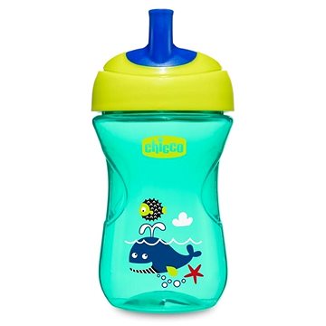 

Chicco hrneček Advanced s brčkovým náustkem 266 ml, zelený 12 m+
