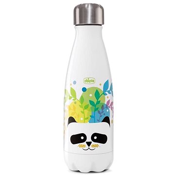 Chicco láhev nerezová termo Chicco Drinky Panda, 350 ml - Láhev na pití pro děti