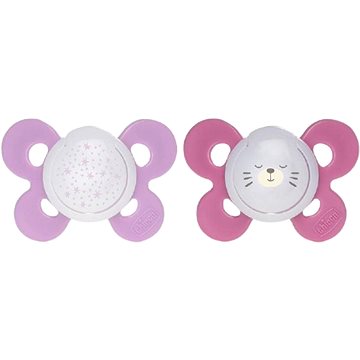 

Chicco Physio Comfort silikon noční děvče - hvězdy/méďa 2 ks, 16–36 m+