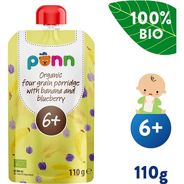 

SALVEST Ponn BIO Banán s borůvkou a obilnými vločkami (110 g)