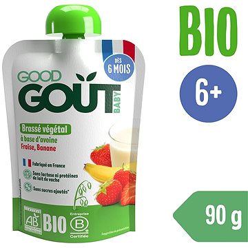 

Good Gout BIO Ovesný dezert s jahodou a banánem 90 g