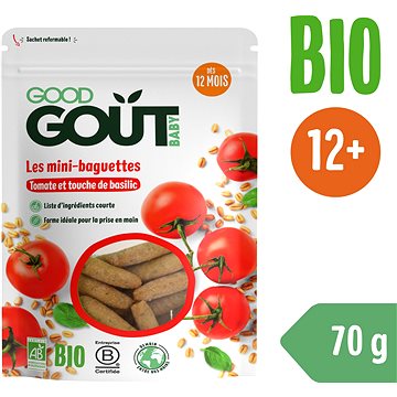 

Good Gout BIO Mini bagetky s rajčátky (70 g)