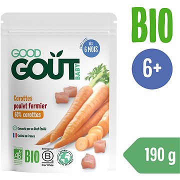 

Good Gout BIO Mrkev s farmářským kuřátkem (190 g)