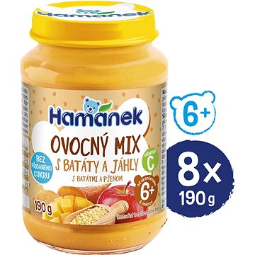 

HAMÁNEK Ovocný mix s batáty a jáhly 8× 190 g