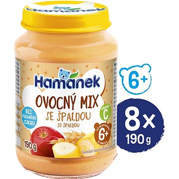 

HAMÁNEK Ovocný mix se špaldou 8× 190 g