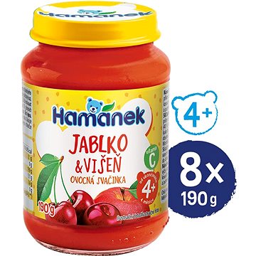 

HAMÁNEK Višeň jablko 8× 190 g