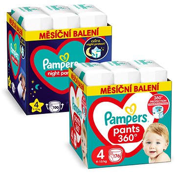 

PAMPERS Pants vel. 4 (176 ks) + Night Pants vel. 4 (100 ks)