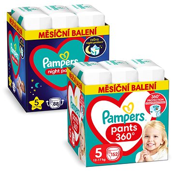 

PAMPERS Pants vel. 5 (152 ks) + Night Pants vel. 5 (88 ks)