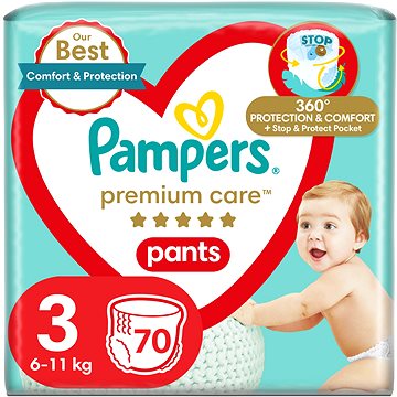 

PAMPERS Premium Care Pants vel. 3 (70 ks)