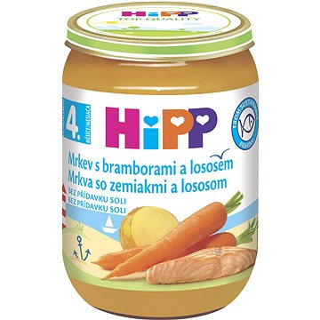 

HiPP Karotka s bramborami a lososem od uk. 4. měsíce, 190 g