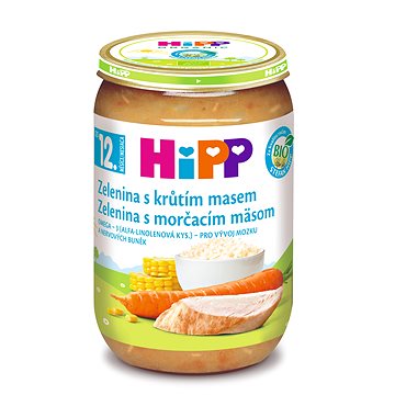 

HiPP BIO Zelenina s krůtím masem 220 g
