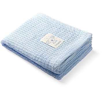 BabyOno bambusová pletená deka 75 × 100 cm, modrá - Deka