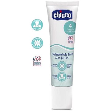 Chicco zubní gel zklidňující/čistící 30 ml - Gel na zuby